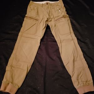 mens skinny khaki joggers